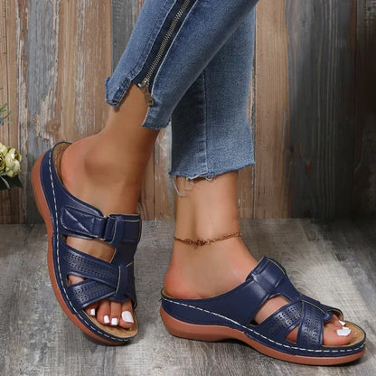 Julia | Sandales confortables en cuir pour femmes