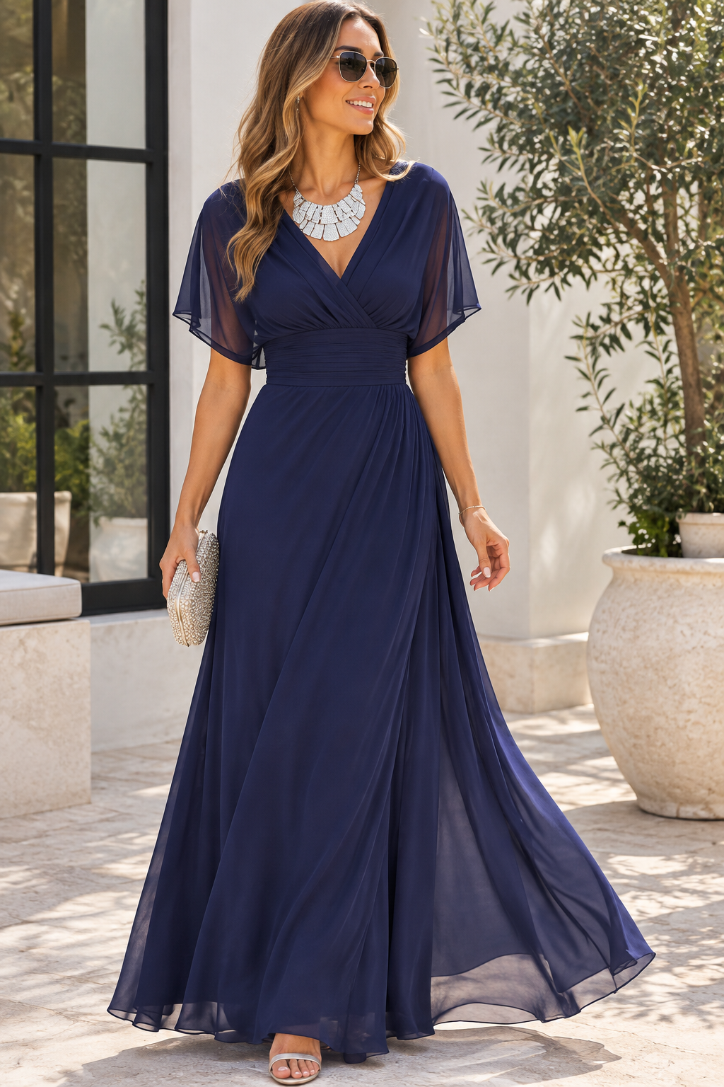 Robe Masarova Longue Avec Cache-Ventre