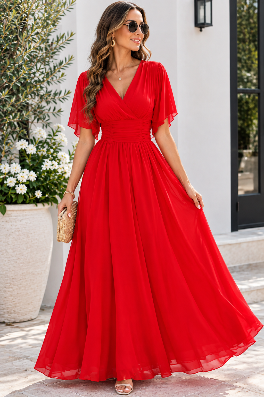 Robe Masarova Longue Avec Cache-Ventre